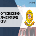 CKT College PhD Admission 2025 Open